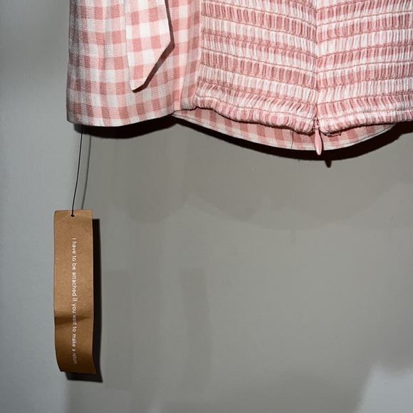 Brand New Reformation Gingham Ellora Top. - Picture 4 of 4